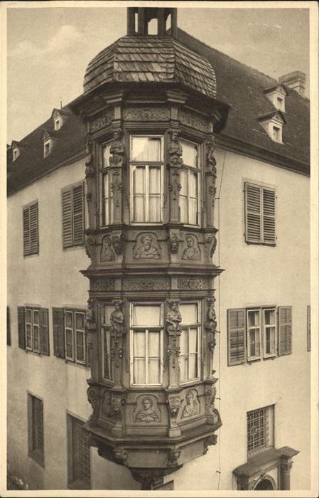 Wuerzburg Erker am Hof Conti