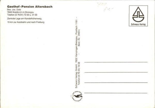 Waldkirch Breisgau Gasthof-Pension Altersbach – Bild 2