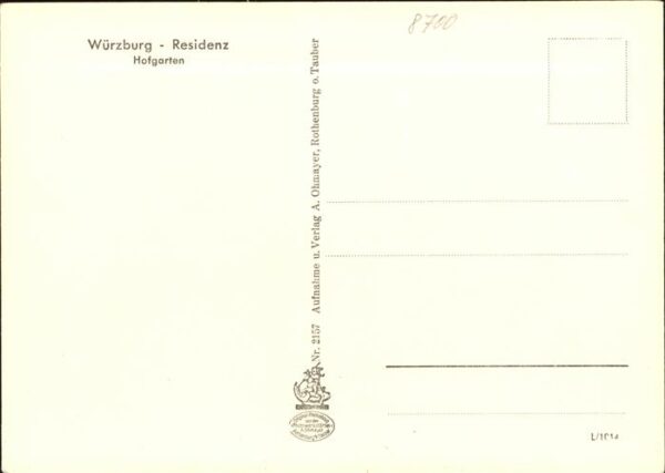 Wuerzburg Residenz (Hofgarten) – Bild 2