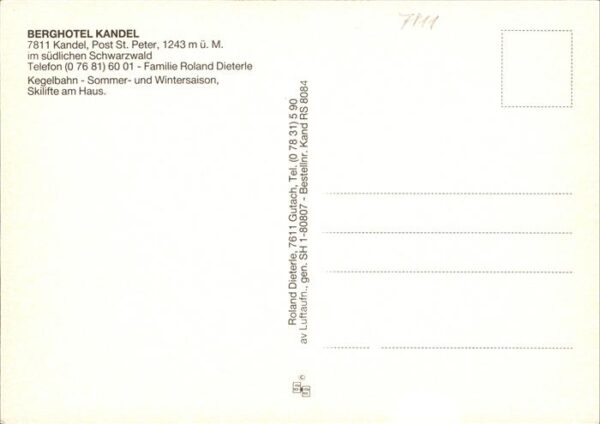 Kandel Waldkirch Breisgau Berghotel Kandel – Bild 2