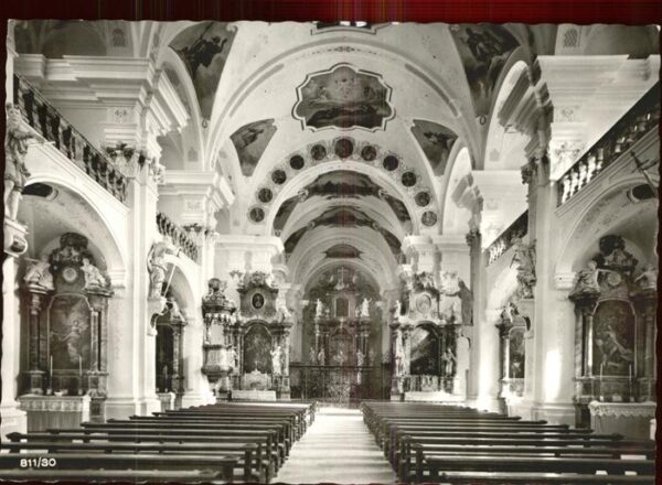 St Peter Schwarzwald Innenansicht von der Barock-Kirche