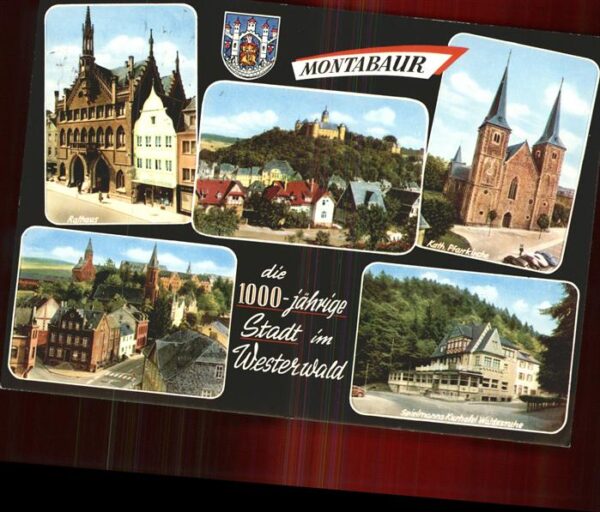 Montabaur Westerwald Rathaus u.Kath.Pfarrkirche