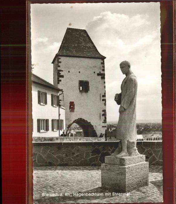 Breisach Rhein Hagenbachturm mit Ehrenmal