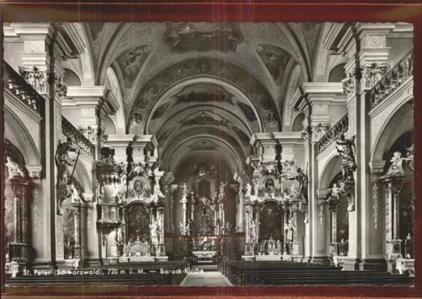 St Peter Schwarzwald Innenansicht von der Barock-Kirche
