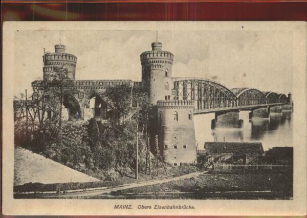 Mainz Rhein Obere Eisenbahnbrücke