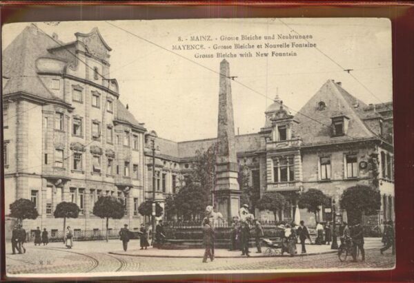 Mainz Rhein Grosse Bleiche u.Neubrunnen