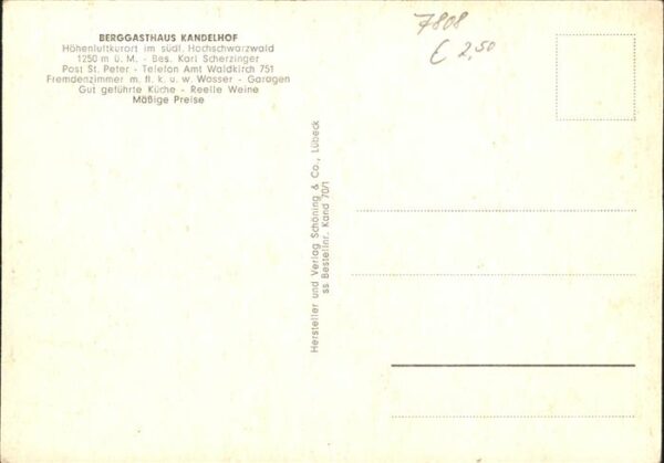 Kandel Waldkirch Breisgau Berggasthaus – Bild 2