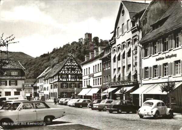 Waldkirch Breisgau Marktplatz mit div.Autos