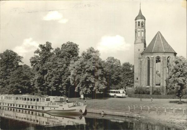Brandenburg Havel Fährschiff Johanniskirche