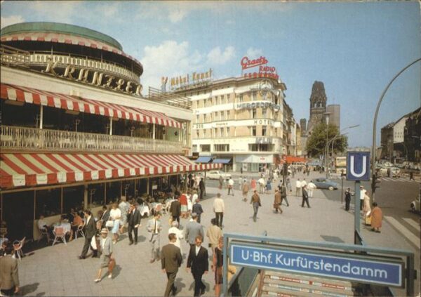 Berlin Cafe Kranzler am Kurfürstendamm U-Bahn