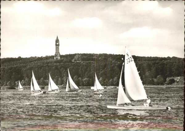 Berlin Havel Segelboot Grunewaldturm