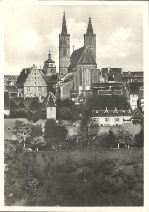 Rothenburg Tauber Blick von der Engelsburg St. Jakobskirc