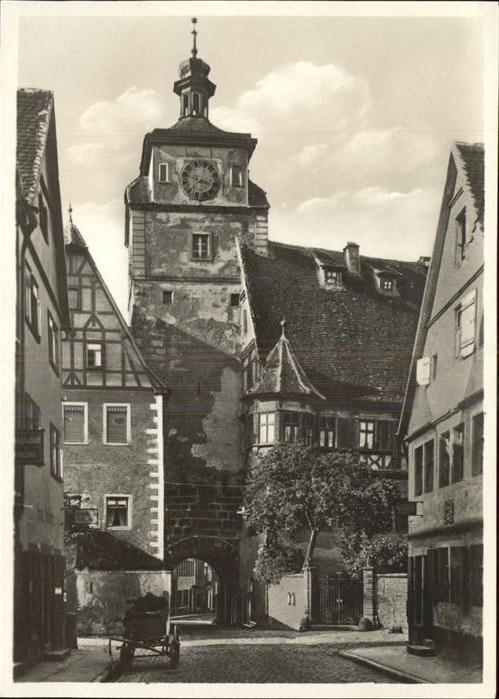 Rothenburg Tauber Weisser Turm Torbogen