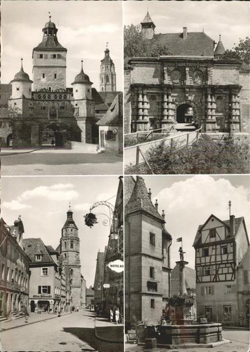 Weissenburg Bayern Ellinger Tor Eingang zur Wülzburg Brunn