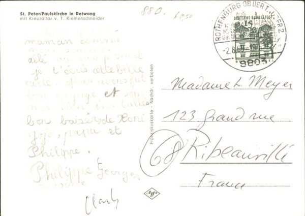 Detwang St. Peter Paulskirche Kreuzaltar – Bild 2