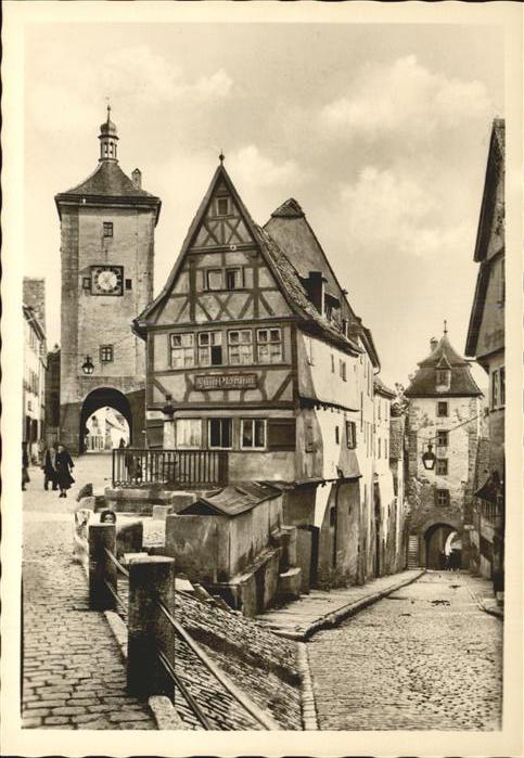 Rothenburg Tauber Plönlein mit Sieberstor