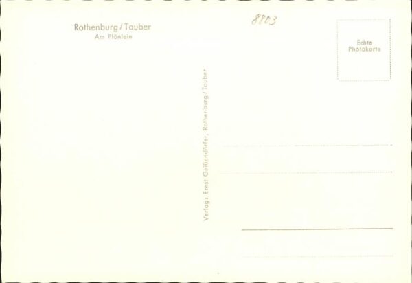 Rothenburg Tauber Plönlein mit Sieberstor – Bild 2