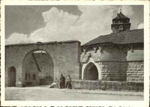 Rothenburg Tauber Spitaltor und Bastei erbaut 1572