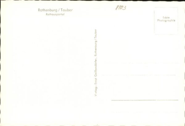 Rothenburg Tauber Rathaus Portal – Bild 2
