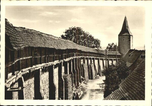 Rothenburg Tauber Wehrgang am Würzburger Tor Turm