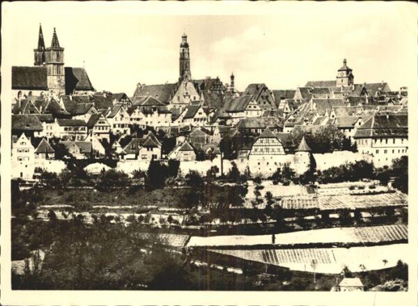 Rothenburg Tauber Ansicht von Süden