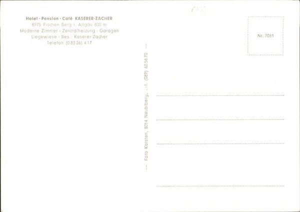 Fischen Allgaeu Hotel Pension Kaserer Zacher – Bild 2