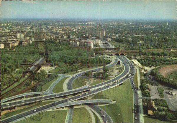 Berlin Stadtautobahnen Fliegeraufnahme