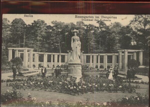 Berlin Rosengarten im Tiergarten Denkmal der K