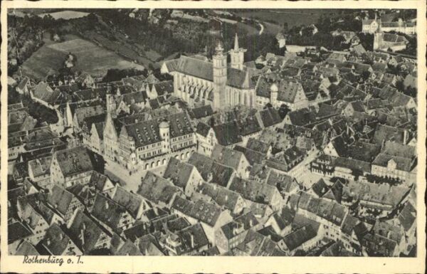 Rothenburg Tauber Fliegeraufnahme