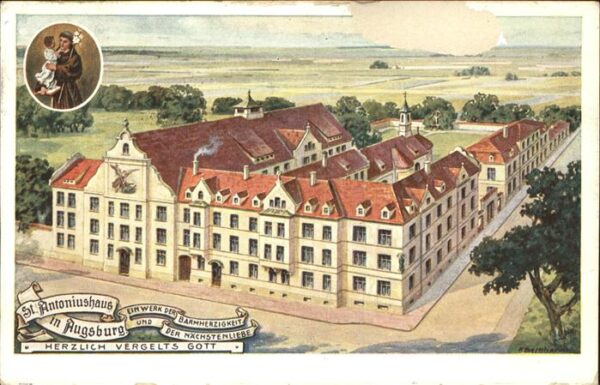 Augsburg St. Antoniushaus Exercitienhaus mit Kin