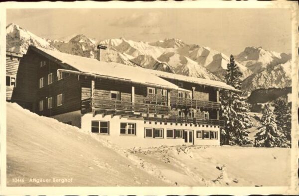 Sonthofen Oberallgaeu Berggasthaus Allgäuer Berghof mit Alpe