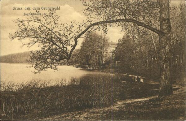 Grunewald Berlin Uferpartie am Jagdschloss