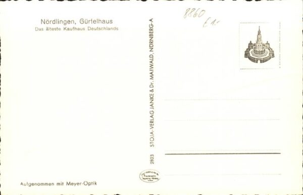Noerdlingen Das älteste Kaufhaus Deutschlands Kirch – Bild 2