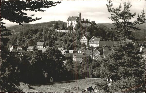 Goessweinstein Blick auf die Burg Höhenluftkurort