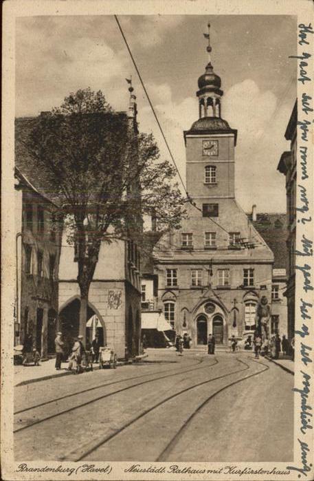 Brandenburg Havel Rathaus Kurfürstenhaus Roland