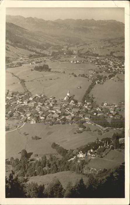 Hindelang und Bad Oberdorf Ostrachtal vom Iselerw
