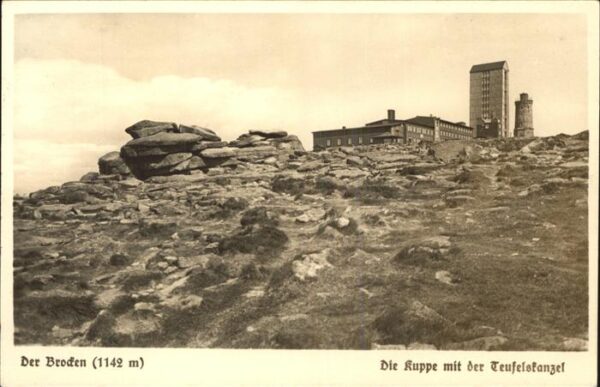 Brocken Harz Kuppe Teufelskanzel