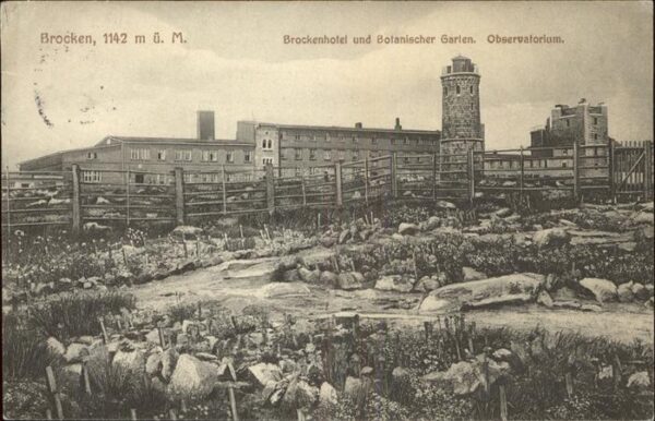Brocken Harz Brockenhotel Botanischer Garten Observa