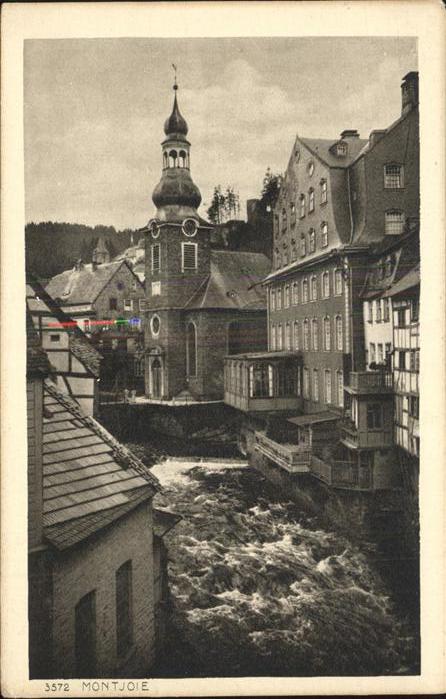 Montjoie Monschau rotes Haus  evang. Kirche