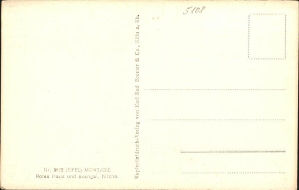 Montjoie Monschau rotes Haus  evang. Kirche – Bild 2