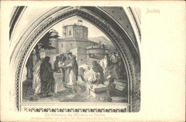 Aachen Rathaus Frescogemälde