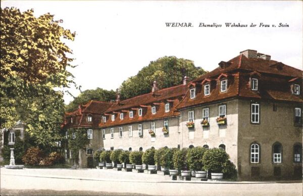Weimar Thueringen ehem. Wohnhaus der Frau v. Stein