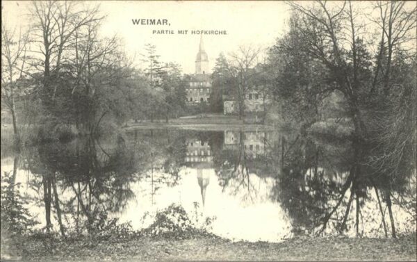 Weimar Thueringen Partie mit Hofkirche