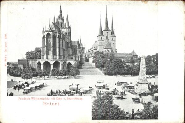 Erfurt Friedrich-Wilhelmplatz Dom Severikirche