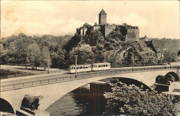 Halle Saale Burg Giebichenstein Straßenbahn