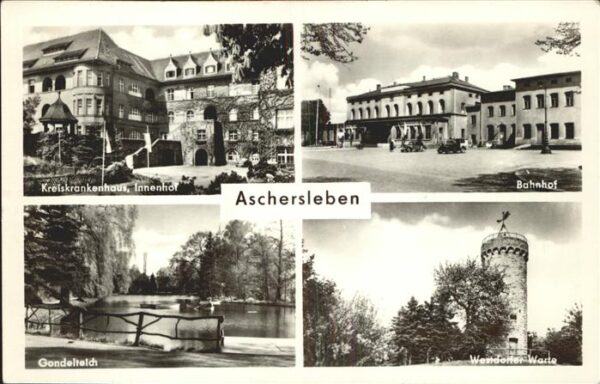 Aschersleben Bahnhof Gondelteich Westdorfer Warte