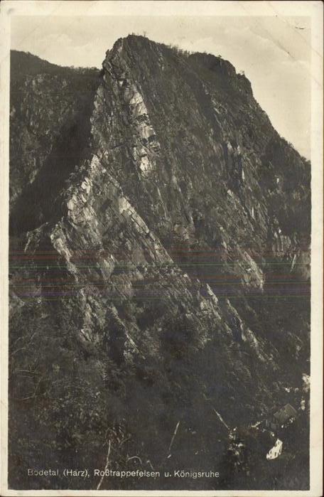 Bodetal Harz Roßtrappenfelsen Königsruhe