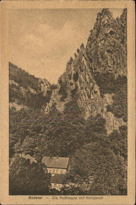 Bodetal Harz Rosstrappe Königsruh