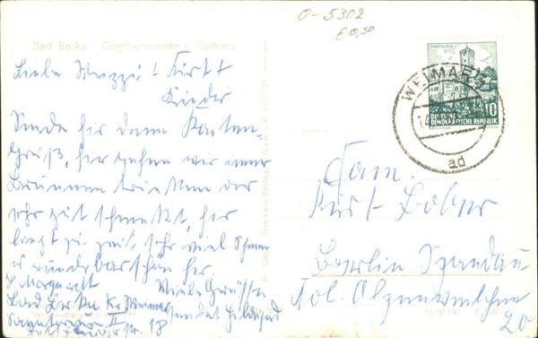 Bad Berka Goethebrunnen Kurhaus – Bild 2