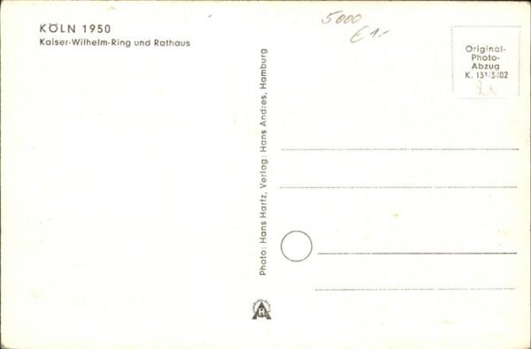 Koeln Rhein Kaiser-Wilhelm-Ring Rathaus – Bild 2